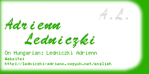adrienn ledniczki business card